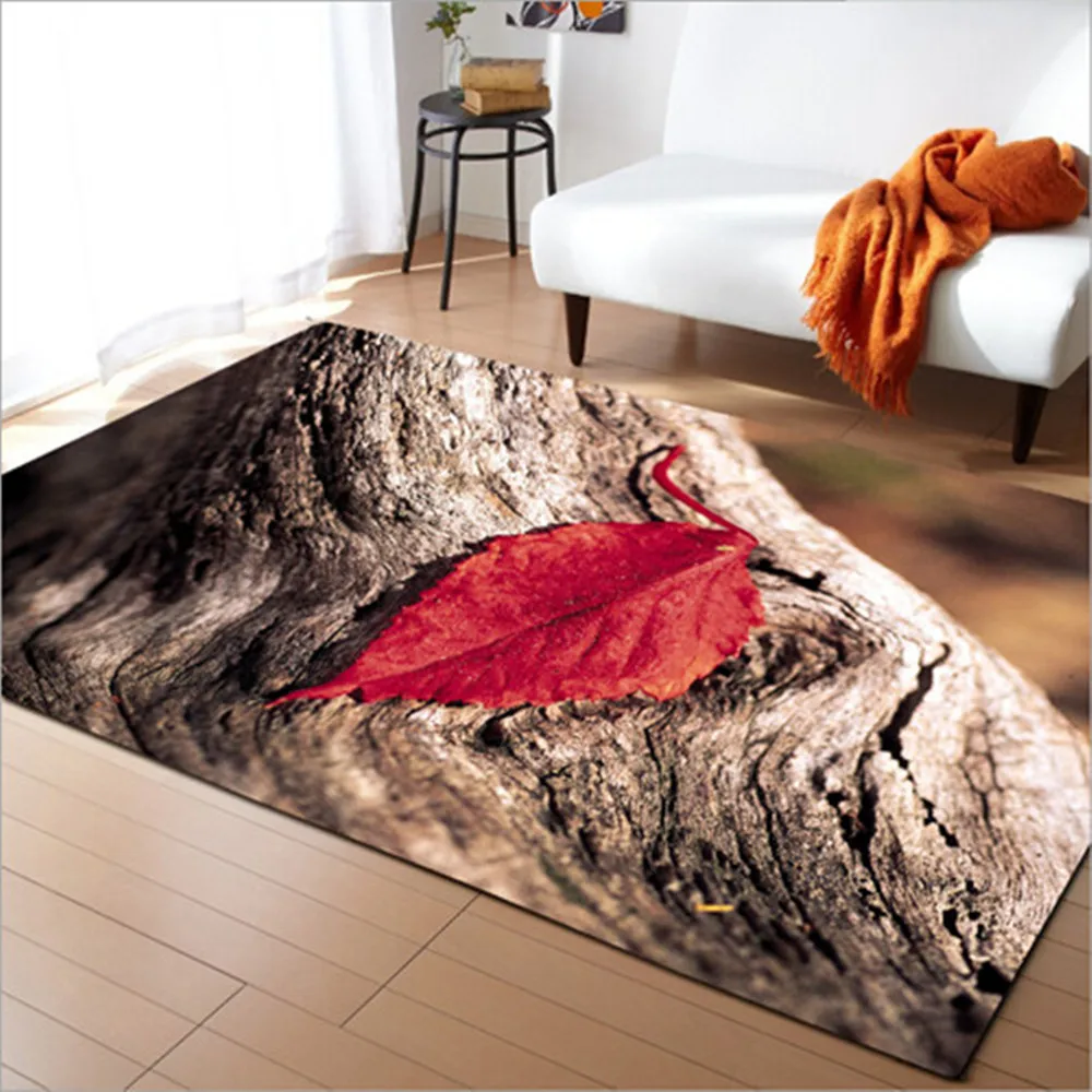 Us 27 22 30 Off Leaf Pattern Large Area Carpets For Living Room Soft Rugs Rustic Style Bedroom Study Rectangular Size Floor Mat Carpet In