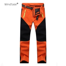 WindTaste женские зимние уличные походные брюки водонепроницаемые походные треккинговые альпинистские флисовые спортивные брюки женские KB004