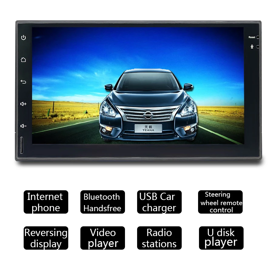 Perfect TOPSOURCE 7023 Universal 7 inch 2din  2 din Car Radio gps Anroid Autoradi0 player with rds bluetooth  For VW NISSAN TOYOTA HONDA 3