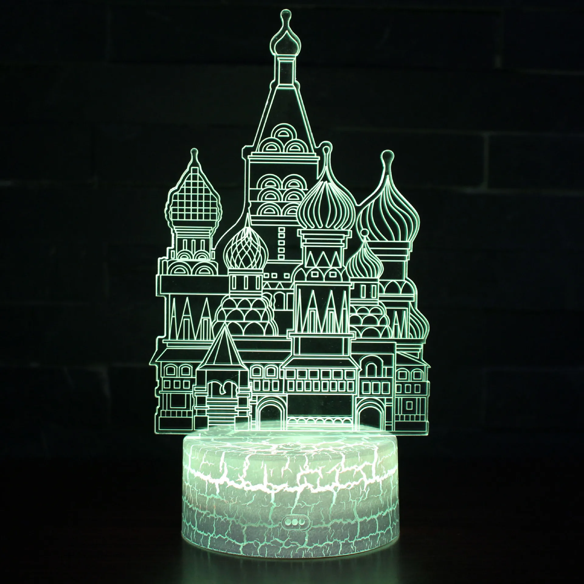 

Castle Light Diy Birthday Creative Gifts Lantern Celebration 3d Table Lamps For Living Room White Base Lovely Night Lamp