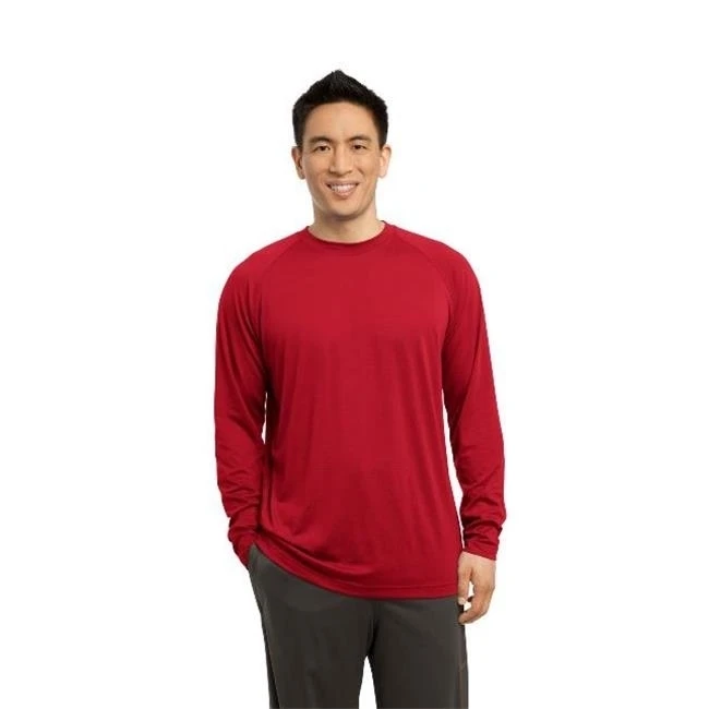 Sport-Tek ST700LS Long Sleeve Ultimate Performance Crew T-Shirt True Red - 2XL