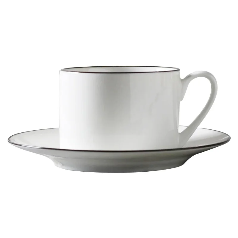 250 ml CreativeCoffee Cup with Plate Set Nice Handle for Coffee Milk