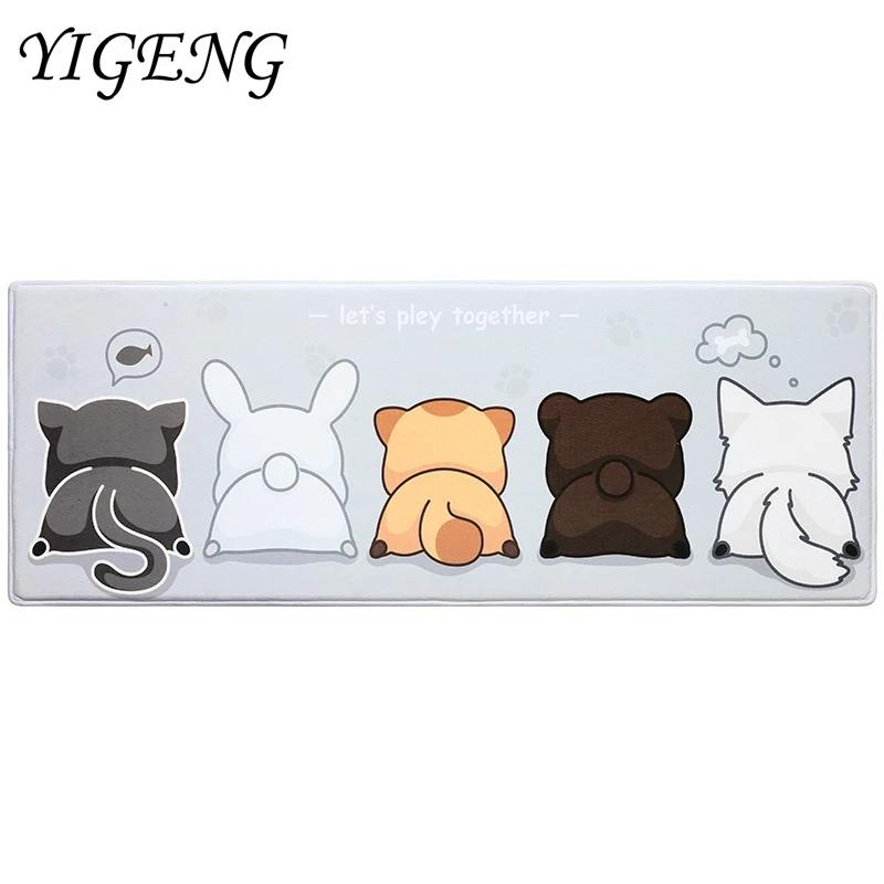 Cat Cartoon Doormat Kitchen Floor Mat Prayer Mat Door Funny Lovely Pattern Rug Light Thin Plush Anti-slip Bedroom Hallway Carpet Cat Cartoon Doormat Kitchen Floor Mat Prayer Mat Door Funny Lovely Pattern Rug Light Thin Plush Anti-slip Bedroom Hallway Carpet