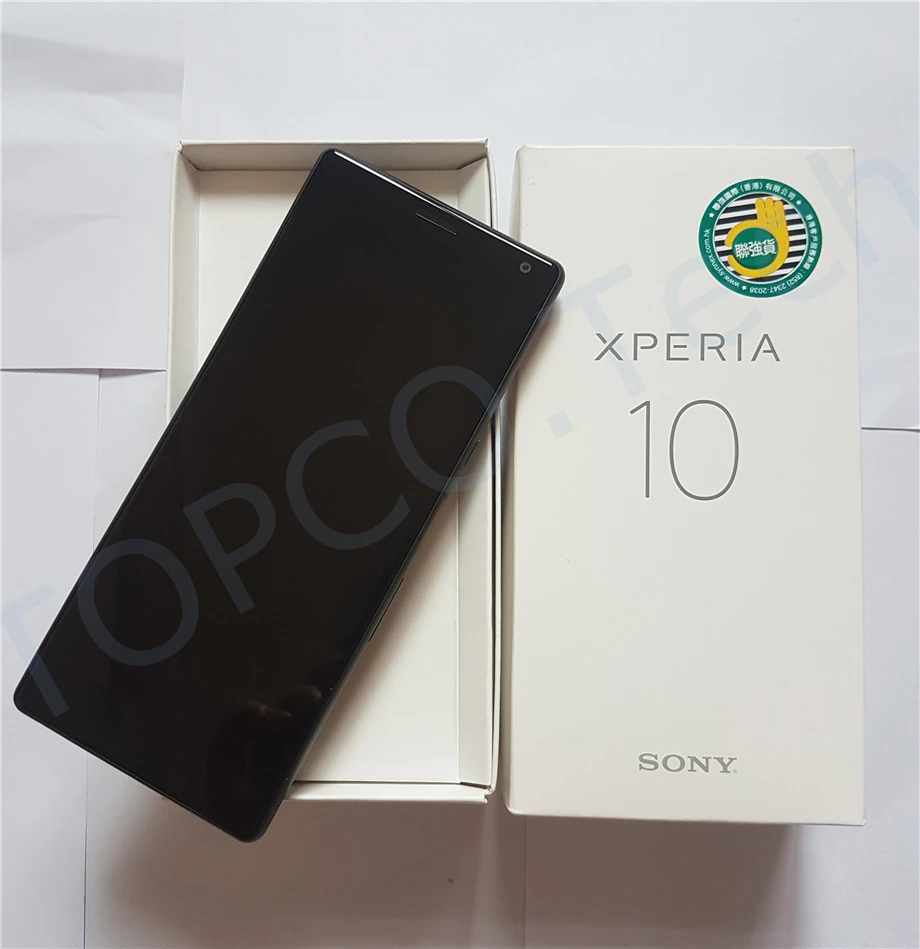 Мобильный телефон sony Xperia 10 I4193 Android, 4G LTE 6,0 дюйма, четыре ядра, 6 ГБ ОЗУ, 64 Гб ПЗУ, Xperia XA3, две sim-карты, 13 МП и 5 МП, тыловые камеры NFC