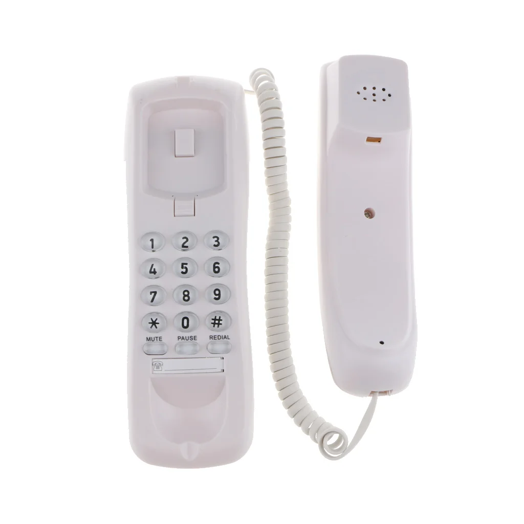 Домашний отель английский мини проводной телефон домашняя настенная линия беспроводной телефон ночник повторный набор стиль стационарные телефоны