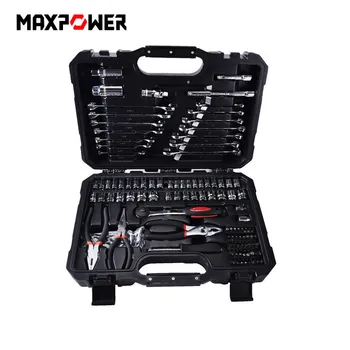 

Maxpower 124/44/34 Pcs Hand Tool Set General Household Repair Tool Kits With Storage Toolbox Hammer Screwdriver Wrench Tools B4
