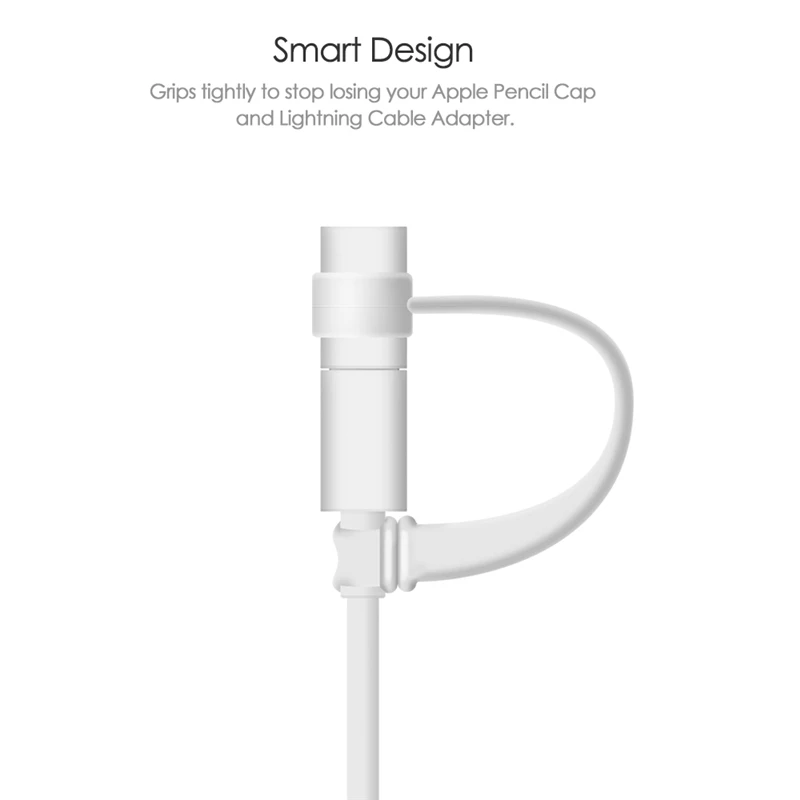 Qosea для Apple колпачок карандашей анти потеря соединитель трос держатель адаптера