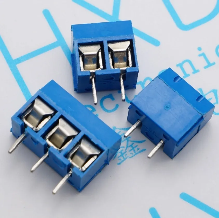 

20pcs KF301-5.0-2P KF301-3P Pitch 5.0mm KF301-2P Straight Pin PCB 2 Pin 3 Pin Screw Terminal Block Connector