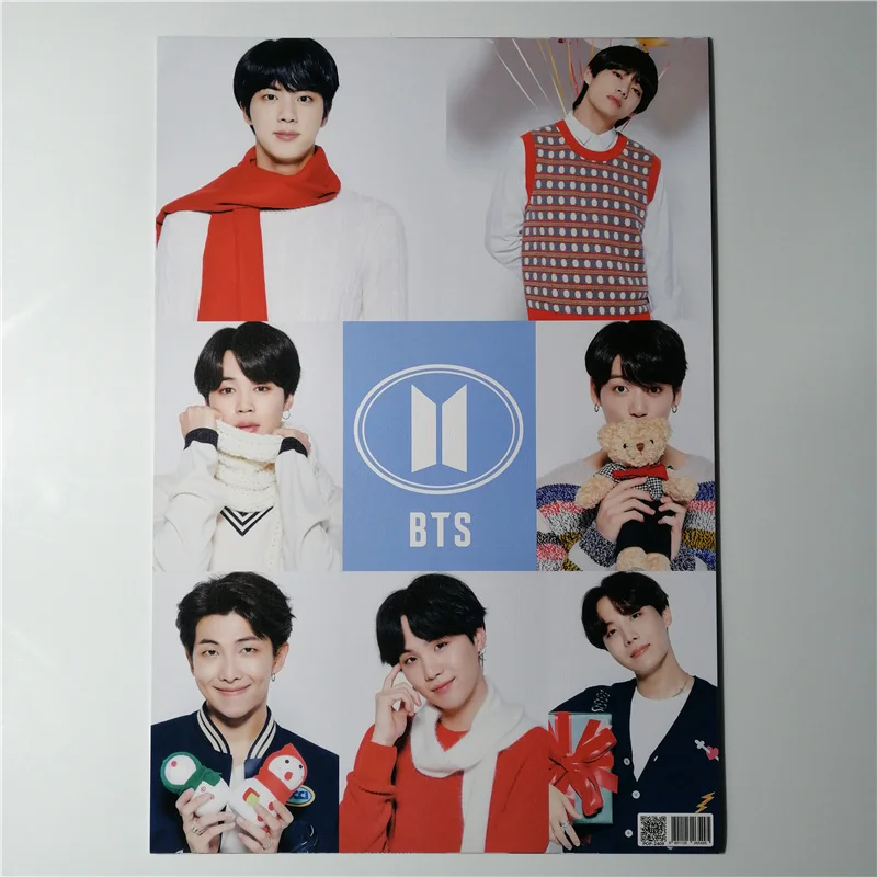 8*(42x29 см) Новые Bangtan Плакаты для мальчиков наклейки на стену подарок KPOP звезды v Bangtan мальчики SUGA Eat Jin j-hope плакаты наклейки на стену