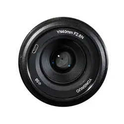 YONGNUO 40 мм YN40mm F2.8N объектив F2.8N легкий стандартное фиксированное фокусное расстояние объектива для Nikon d5300 d3400 d7200 d3100 d3200 d5100 цифровых