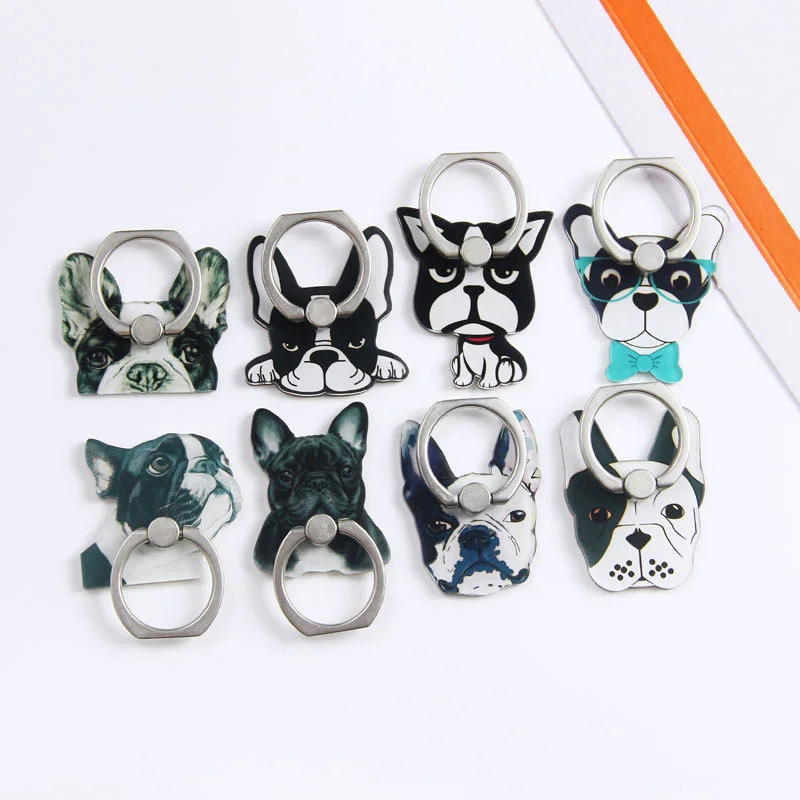 

2019 New Style Ring Bracket Cartoon Anime Dog Funny Puppy Paste Ring Buckle Mobile Phone Bracket Gift