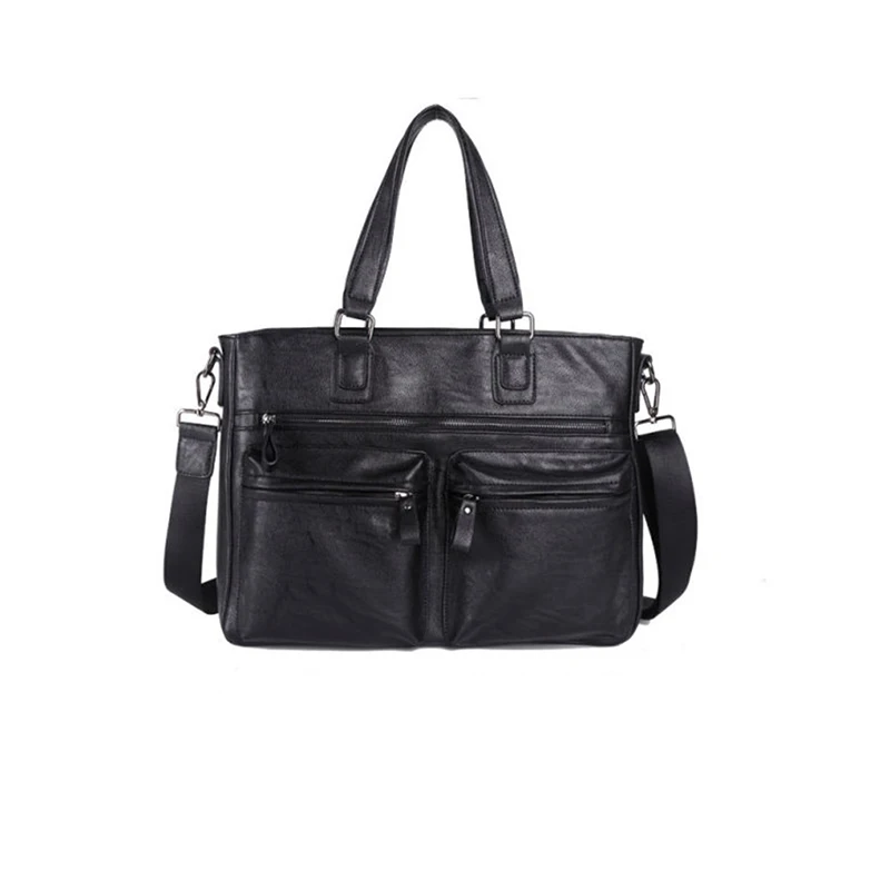 

New Arrival Business Men Briefcase PU Leather Laptop Briefcase Bag Male High Capacity Shoulder Bag High Quality Multifunction