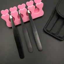 Из нержавеющей стали для бровей клип пинцет для бровей 3 шт. набор Heise beauty инструмент набор из трех предметов