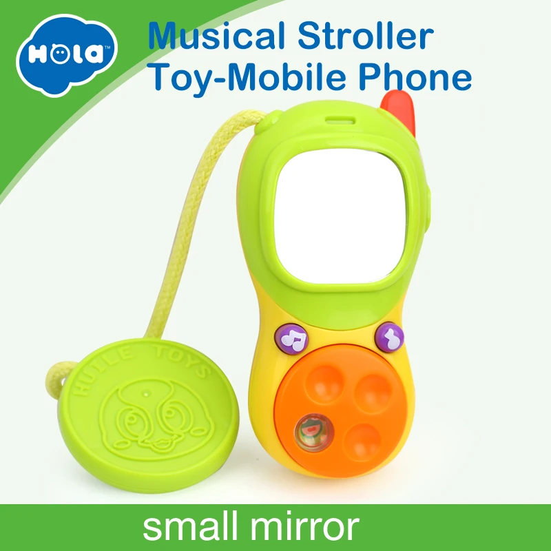 

HUILE TOYS 3111A Baby Toy Mobile Telephone Unlimited Music & Lighting Cell Phone with Small Mirror for Kids Boys Girls