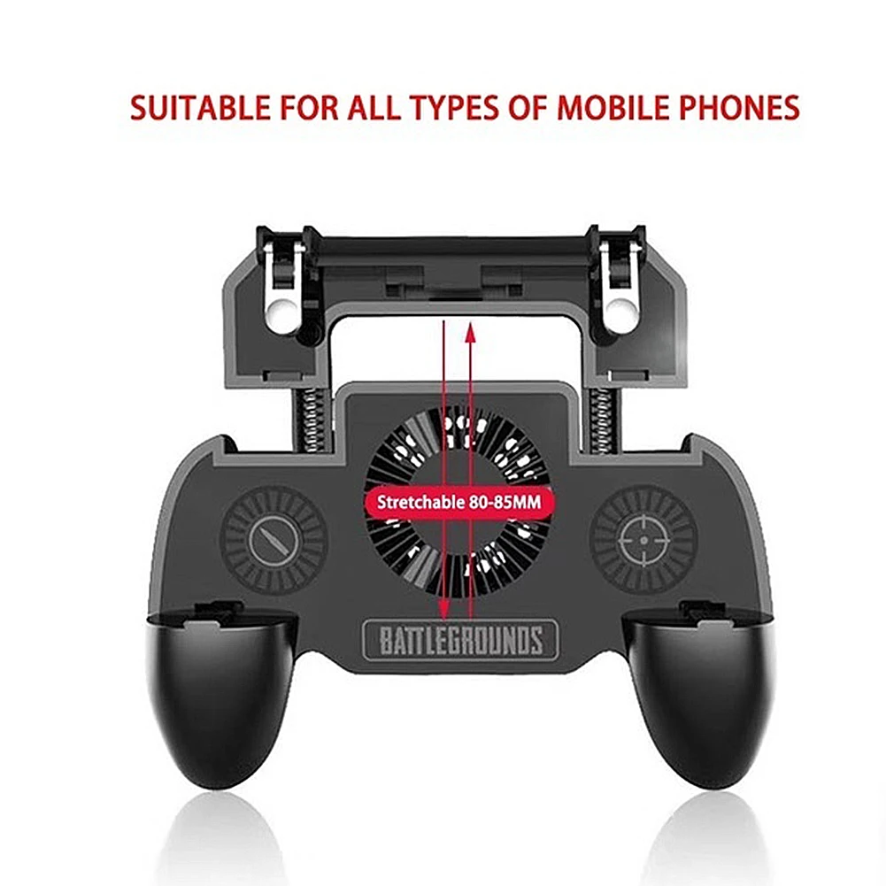 

NEW SR2 The Five Generation Mobile Game Controller Shooter Trigger Cooling Fan Mobile Power Game Handle 3 In 1 4000mAh