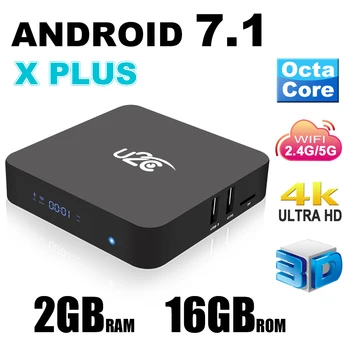 

U2C X Plus Smart TV Box HDMI HD TV Digital Terrestrial Receiver Set-top Boxes 2G + 16 G Android 7.1 box