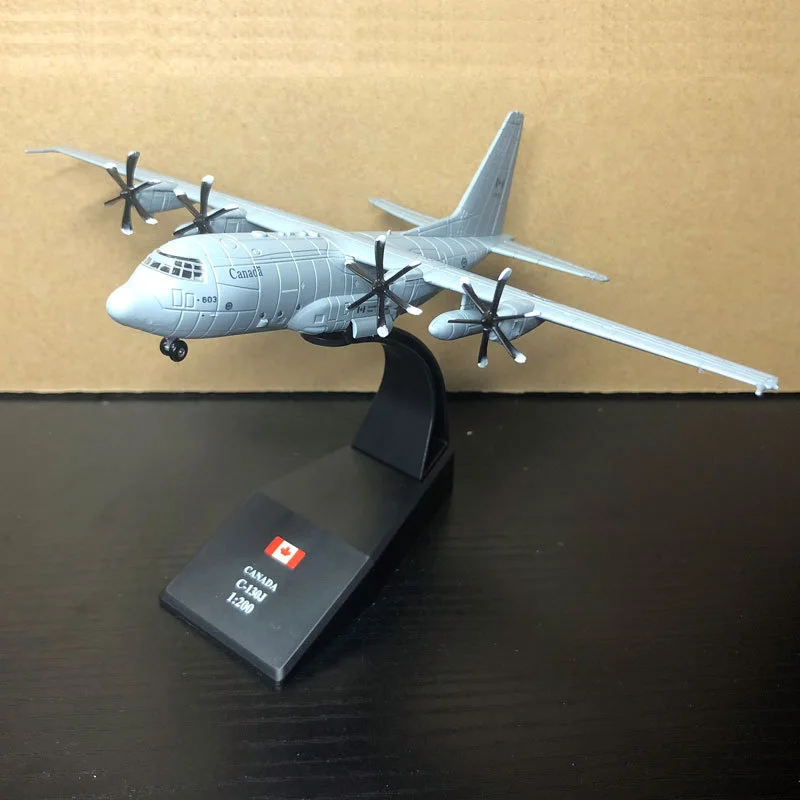 

Amer Canada C130 Transport Plane 1/200 Finished Alloy Model Toy For Collect Gift