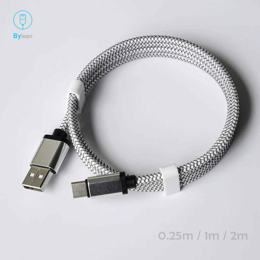 Быстрое зарядное устройство Byleen USB C 2 4 А для Xiaomi Mi 8 Lite a1 a2 Pocophone 0 25 м 1 длинный