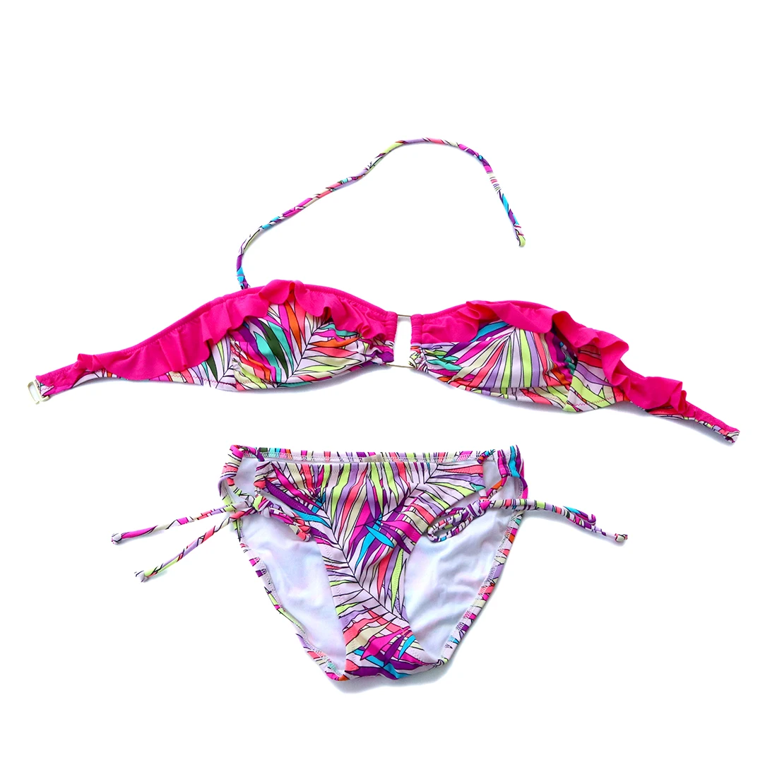 pink flower bathing suit