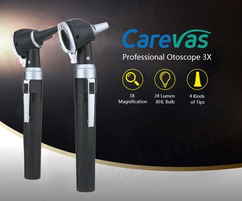 

Portable Medical LED/XHL Bulb Otoscope 3X True View Professional Otoscopio Ear Care Diagnostic with 8 Tips for Adults Home Use