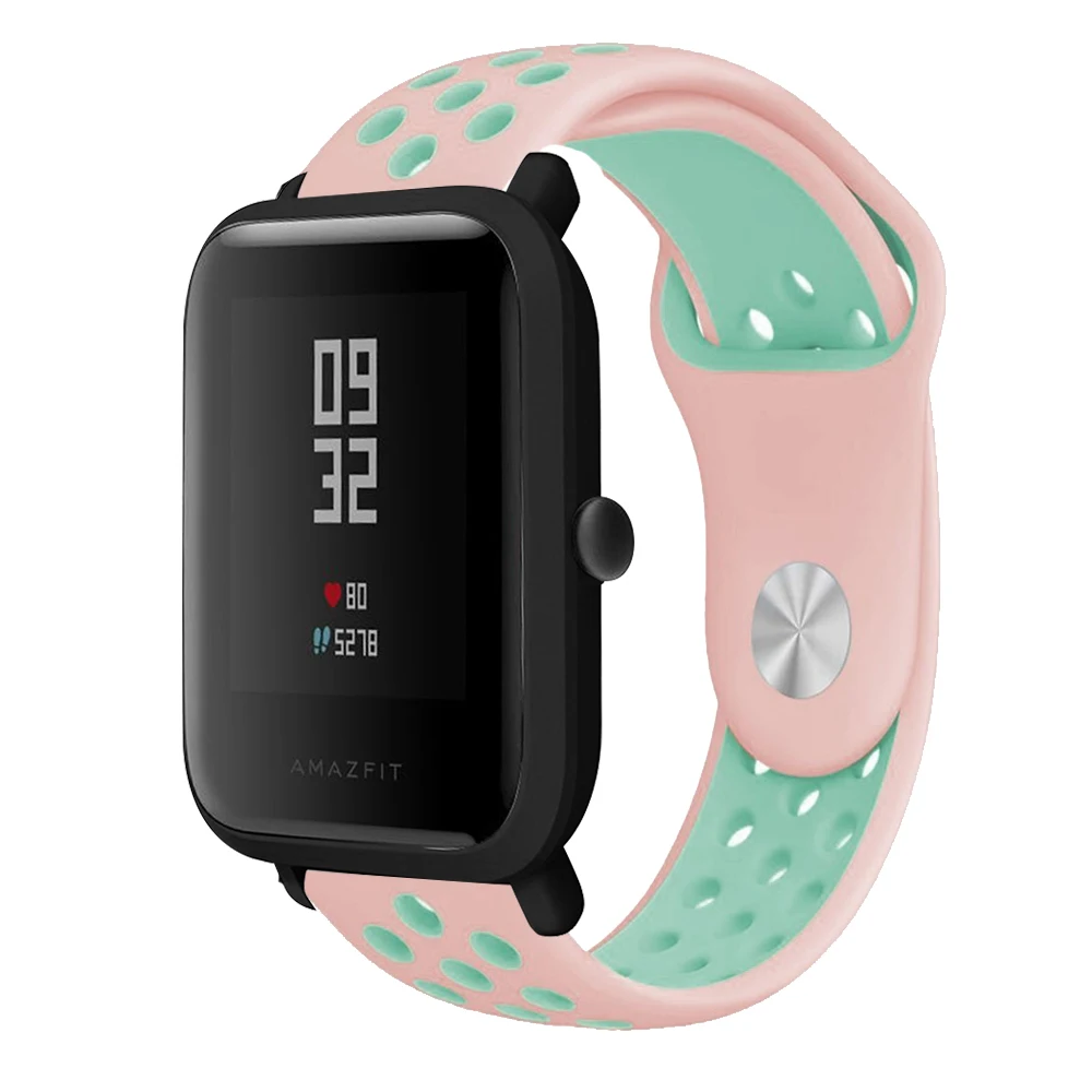 20 мм ремешок для часов для Amazfit Bip Youth мягкий силиконовый браслет сменный Браслет для Huami Amazfit Bip Youth Lite ремешок