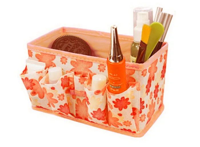 Косметический мешок 5 цветов органайзер для макияжа, сумка, ткань Повседневное домашний декор Многофункциональный косметическая