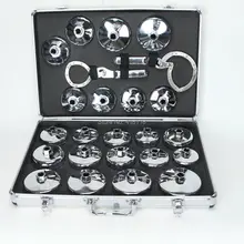 Universal Oil Filter Cap Wrench Socket 65mm-101mm Cup Tool kit 24 pcs