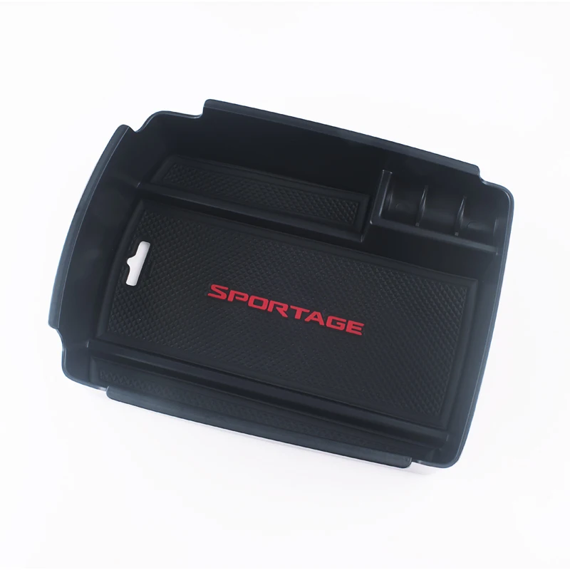 Car Central Console Armrest Box Storage Container Organizer Holder Case Tray For Kia Sportage 4 QL 2016 2017 2018 AT Accessories