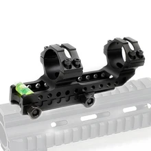 25,4 мм 30 мм двойное кольцо крепления оптического прицела с пузырьковым уровнем подходит 22 мм база для Рейки аксессуары Тактический консольный кронштейн для винтовочного прицела