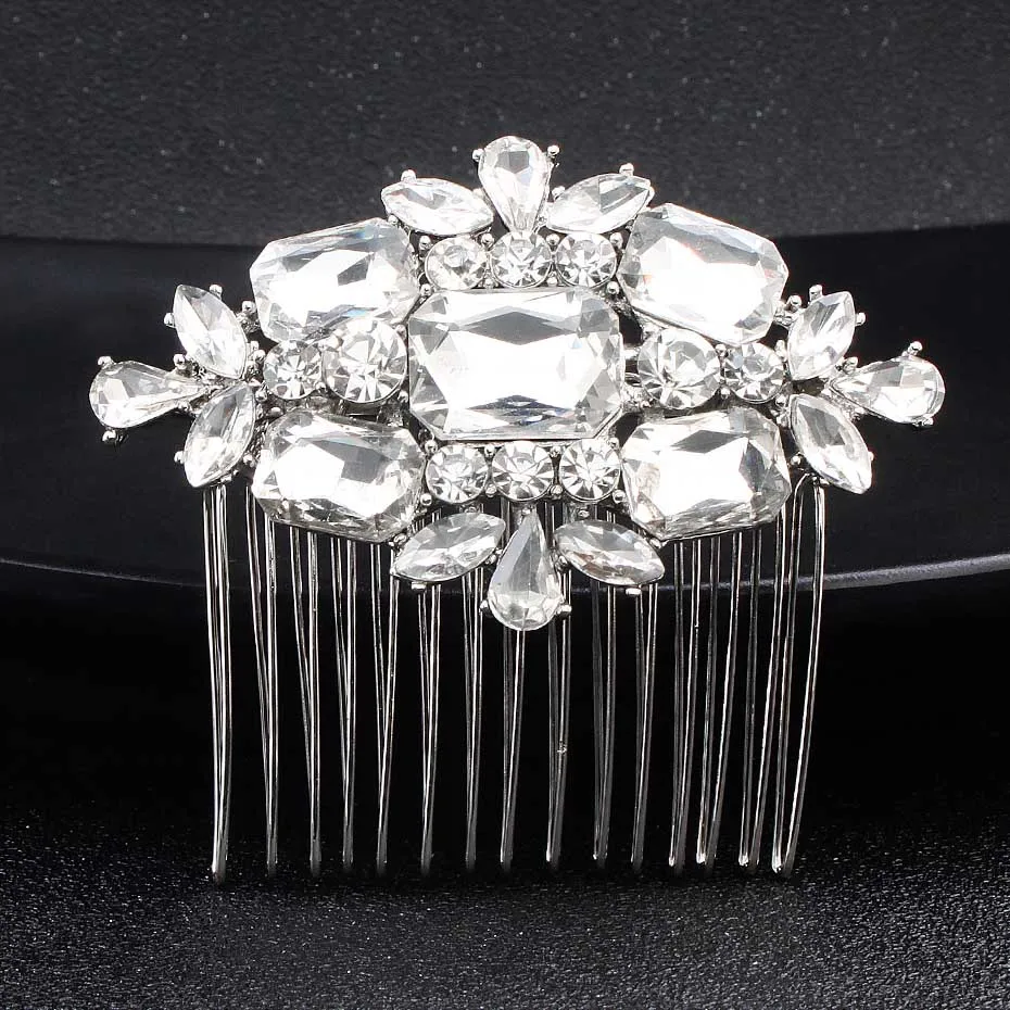 HS-J3569-Silver Miallo, модные стразы, головной убор, свадебные аксессуары для волос, Австрийские хрустальные шпильки для волос, женские заколки для волос, ювелирные изделия - Окраска металла: HS-J3569-Silver