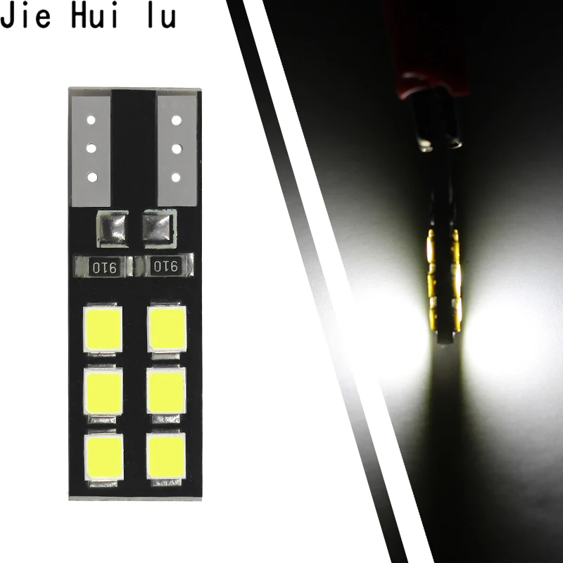 

High Quality 1PCS T10 W5W 194 168 501 12 LED 2835 SMD CANBUS ERROR FREE White Car Auto Wedge Side Lights Door Map Lamp Bulb