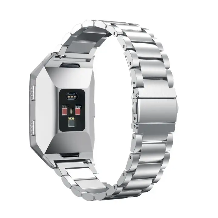 Аксессуары для ионных лент Kartice Fitbit ионный браслет из нержавеющей стали с