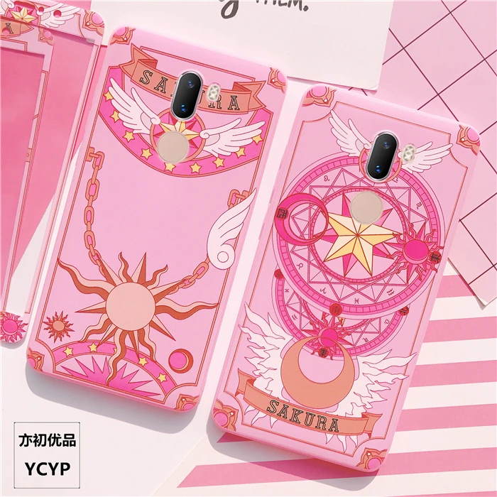 Чехол для Xiaomi Mi8 Cardcaptor Sakura + пленка экрана из закаленного стекла мультяшный чехол
