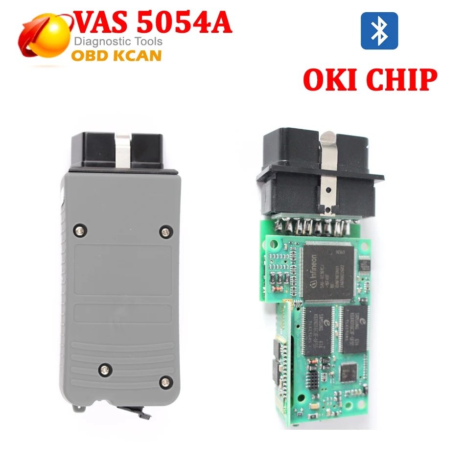 Бесплатная доставка Новые VAS 5054a с OKI VAS5054A ODIS 3.0.3 Поддержка Bluetooth UDS протокол VAS 5054a с Пластик чехол