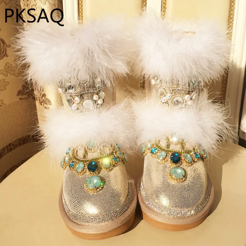 Botas The Cristal Original Zapatillas Picture Deporte Mujeres Invierno Cálido Nieve Damas Planos Grueso Slip As Piel Zapatos Casuales on De g1Xgqp