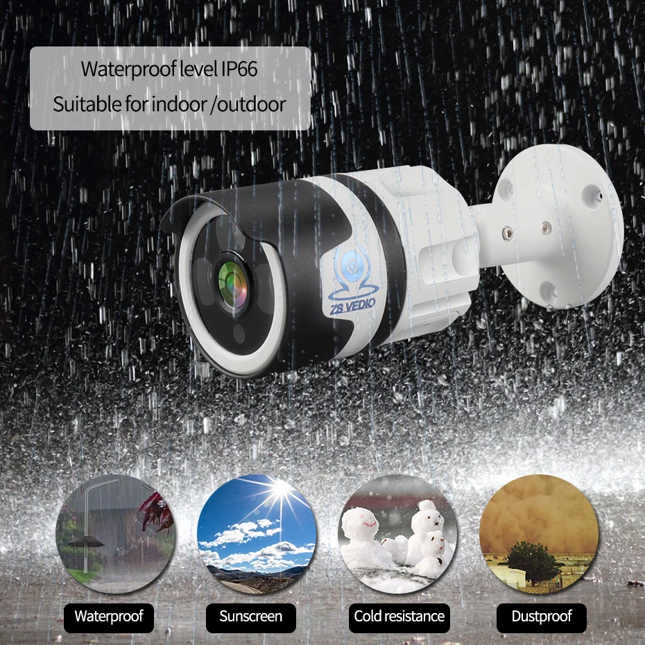 ZSVEDIO камеры наблюдения IP камера Seetong Full HD 5MP POE Встроенная аудио сеть P2P onvif H.265 CCTV