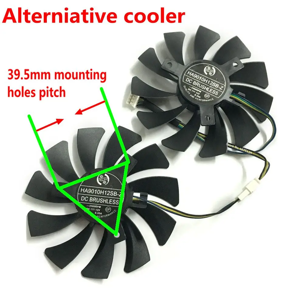Кулер для видеокарты YESTON P106 GTX 1060 6G D5 GA RX 480 4G SPARKLE RX570 охлаждение карт|vga cooler fan|graphics