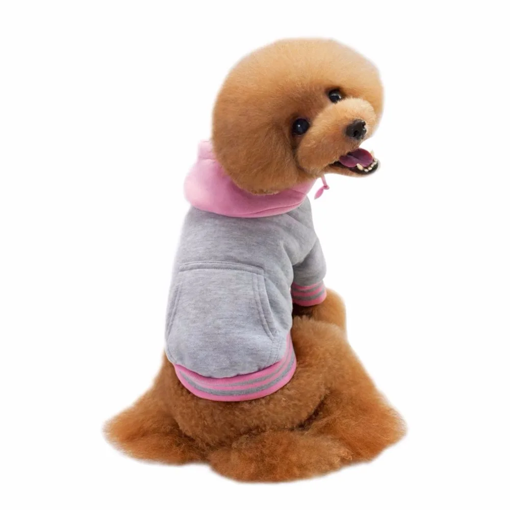 New Cotton Pet Sports Sweater Fight Color Dog Hoodie Teddy Pet Clothes ...