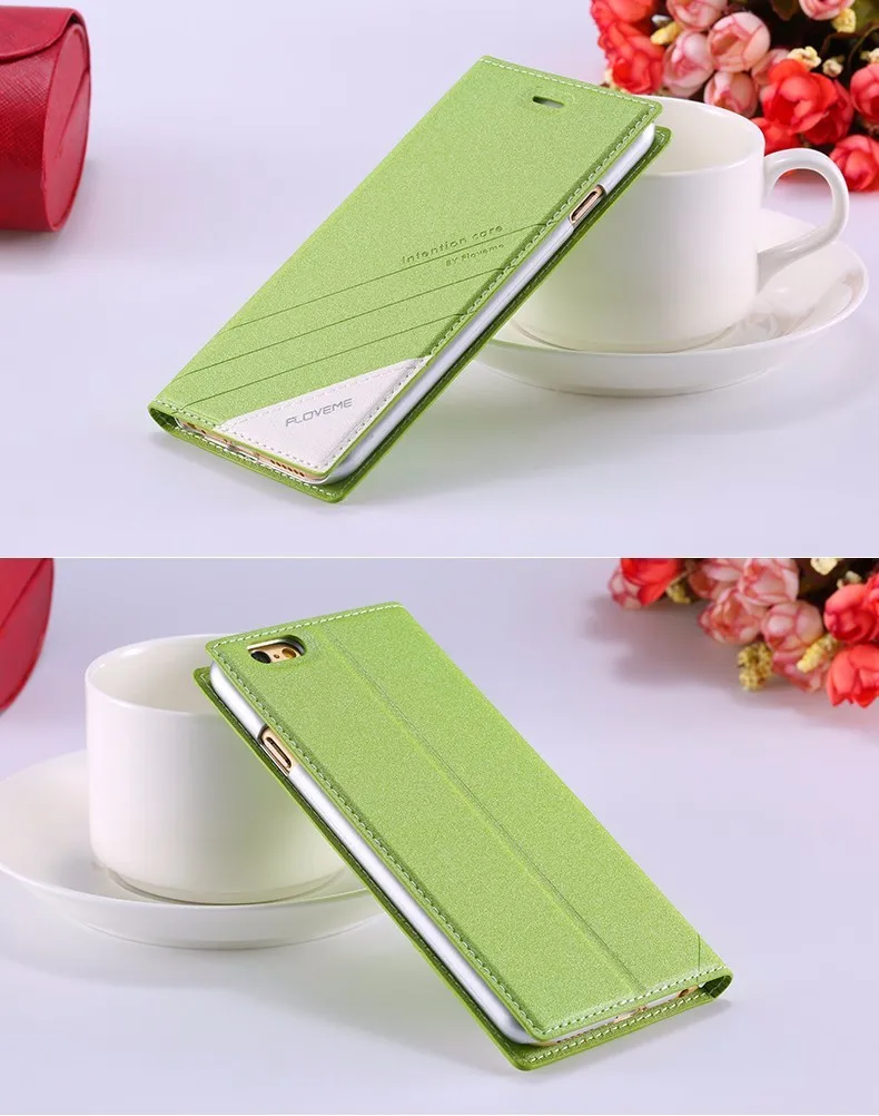 FLOVEME Luxury Ultrathin Flip Leather Phone Case For Apple iPhone 7 4.7 inch Wallet Holster Back Cover Bag For iPhone 7 Plus 5 (20)