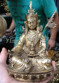 

wang 00093 beautiful Padmasambhava Tibetan Buddhism Buddha bronze Oblation Pray statue