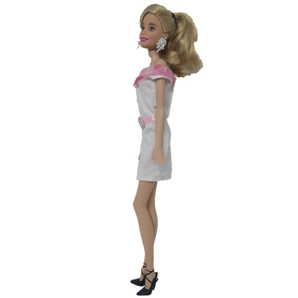 8 шт./компл. 30 см кружевное платье в кукольном стиле для девочек игрушки одеваются Костюм Модная Повседневная Одежда для куклы Барби