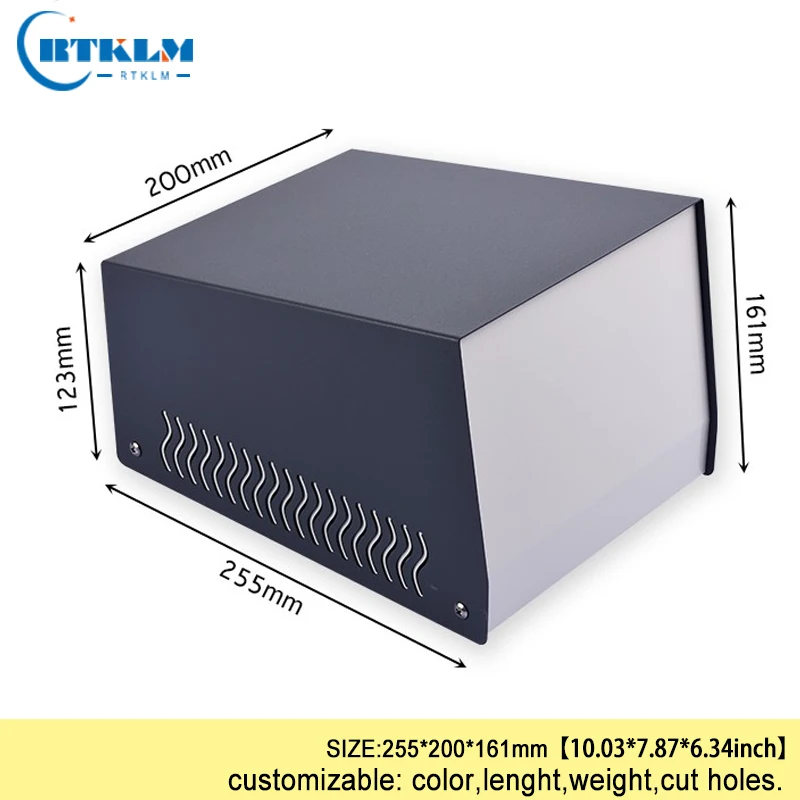Распределительная коробка сделай сам, коробка для электронного проекта распределительный ящик Железный инструмент чехол Корпус 255*200*161 мм