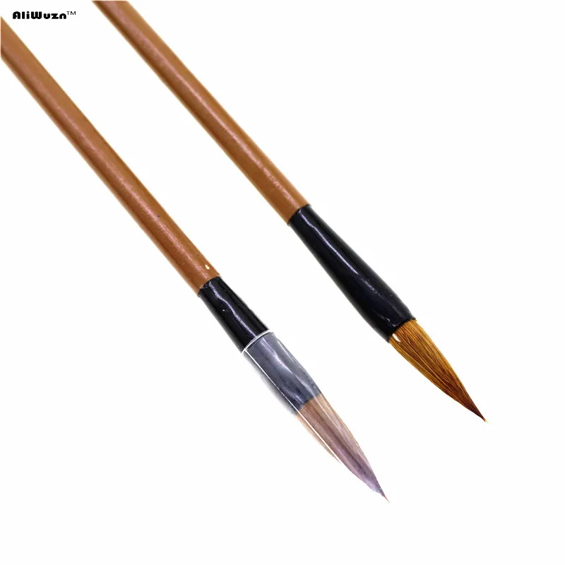 

2pcs Top Quality Writing Brush Chinese Calligraphy Brushes Pen For Woolen And Weasel Hair Writing Brush  For Student School