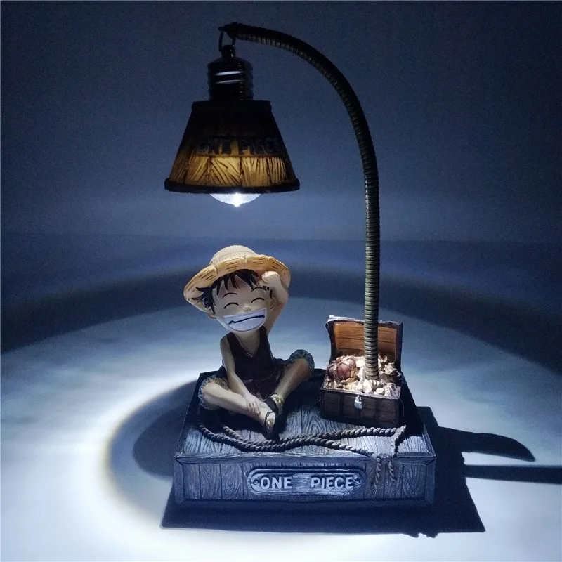 Креативная анимация, одна деталь, Луффи Тони Чоппер, Ночной светильник, ручка, держатель, фигурка, игрушки, кукла, изделия из смолы, украшения, подарки - Цвет: Luffy