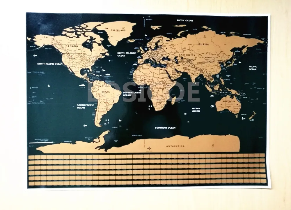 

High Grade World Flag Version Scratch Map Wall Stickers Home Decor Multiple Sizes Travel Scratch Off Word Map Home Decor