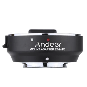 

Andoer real sociedad lens EF-MFT Electronic Aperture Control Lens Mount Adapter for Canon EF & EF-S to use for Olympus Camera