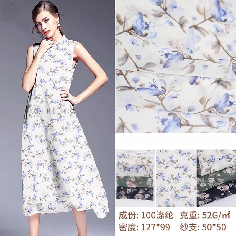 

150*100cm high-grade chiffon fabrics fashionable chiffon printed fabrics