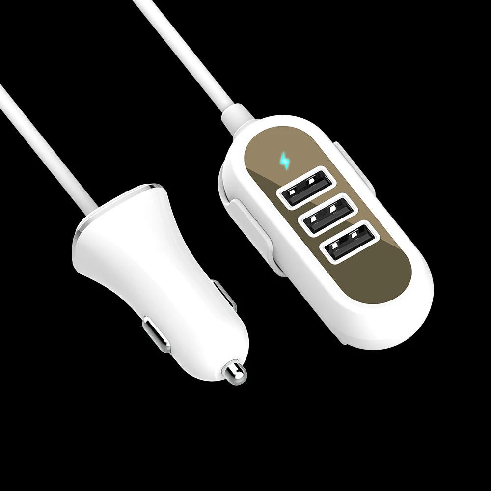 Thbelive несколько USB автомобильных зарядных устройств 4 USB Автомобильные зарядные устройства для мобильных телефонов 1,5 м кабели для зарядки USB Автоматическая зарядка Быстрая