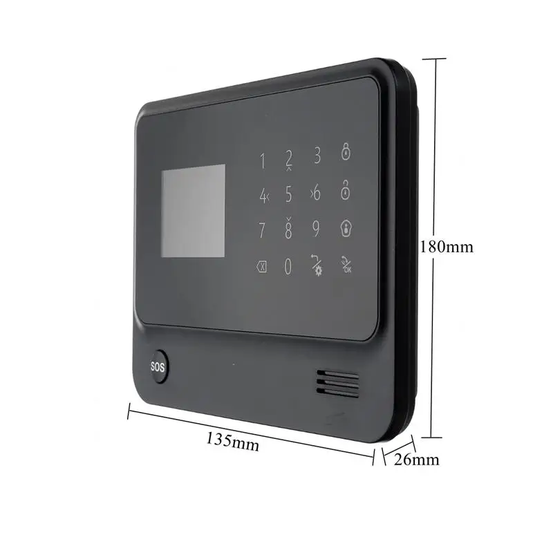 Белая черная панель GSM wifi GPRS приложение для дома, датчик движения двери и RFID сигнализация