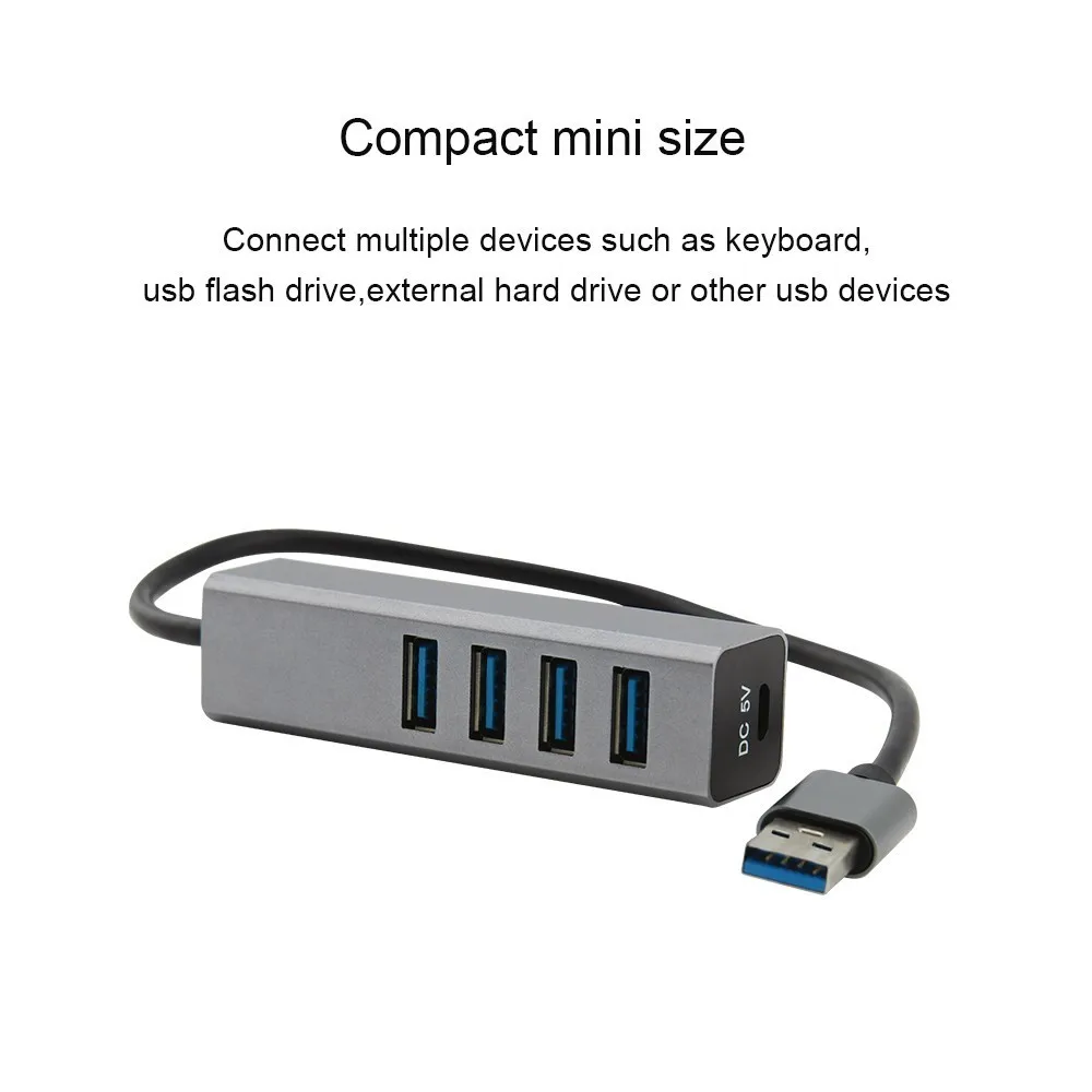 USB 3,0 концентратор 4 Порты и разъёмы концентратор USB OTG высокое Скорость Мульти USB Мощность usb-концентратор адаптер для ПК, ноутбука, настольного компьютера